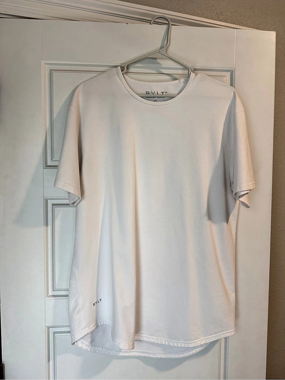 BYLT Lux Men's White Short Sleeve Tee Large Like New